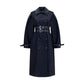 Ganni Black Cotton Coat