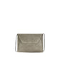 Brunello Cucinelli Gray Calf Leather Bos Taurus Shoulder Bag