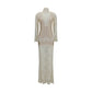 Rabanne Beige Polyamide Long Dress