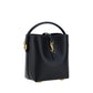 Saint Laurent Black Calf Leather Bos Taurus Shoulder Bag