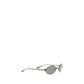 Alexander McQueen Gray Metal Sunglasses