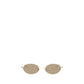 Alexander McQueen Gold Metal Sunglasses