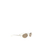 Alexander McQueen Gold Metal Sunglasses