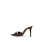 Giuseppe Zanotti Brown Calf Leather Bos Taurus Stiletto Heel Sandals