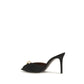Giuseppe Zanotti Black Calf Leather Bos Taurus Stiletto Heel Sandals