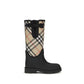 Burberry Black Rubber Rain Boots