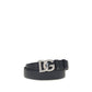 Dolce & Gabbana Black Calf Leather Bos Taurus Regular Belt