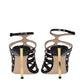Tom Ford Black Leather Stiletto Heel Sandals