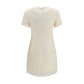 Self-Portrait Beige Polyester Casual Dress