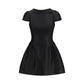 Self-Portrait Black Polyester Casual Dress
