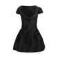 Self-Portrait Black Polyester Casual Dress