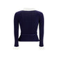 Self-Portrait Blue Polyamide Cardigan