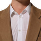 Dolce & Gabbana Brown Single Breasted 2 Button Suit Jacket