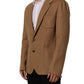 Dolce & Gabbana Brown Single Breasted 2 Button Suit Jacket