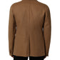 Dolce & Gabbana Brown Single Breasted 2 Button Suit Jacket