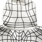 Dolce & Gabbana White Black WarpGrid Pattern Hoodie Sweater
