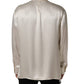 Dolce & Gabbana White Silk Long Sleeves Turtleneck Sweater