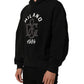 Dolce & Gabbana Black Cotton Milano1984 Print Hoodie Sweater