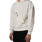Dolce & Gabbana White Logo Hooded PulloverSweatshirt Sweater