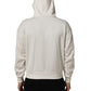 Dolce & Gabbana White Logo Hooded PulloverSweatshirt Sweater