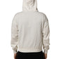 Dolce & Gabbana White Logo Hooded PulloverSweatshirt Sweater