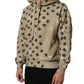 Dolce & Gabbana Brown Cotton Logo Hooded Sweatshirt Sweater