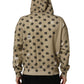 Dolce & Gabbana Brown Cotton Logo Hooded Sweatshirt Sweater