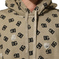 Dolce & Gabbana Brown Cotton Logo Hooded Sweatshirt Sweater