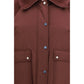 Brunello Cucinelli Bordeaux Polyester Full-Length Jacket