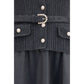 Self-Portrait Gray Polyamide Casual Dress