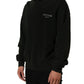 Dolce & Gabbana Black Cotton Crew Neck Men Sweatshirt Sweater