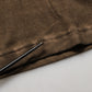 Dolce & Gabbana Brown Cotton Buttoned Henley Pullover Sweater