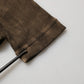 Dolce & Gabbana Brown Cotton Buttoned Henley Pullover Sweater