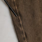 Dolce & Gabbana Brown Cotton Buttoned Henley Pullover Sweater