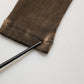 Dolce & Gabbana Brown Cotton Buttoned Henley Pullover Sweater
