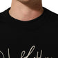 Dolce & Gabbana Black DG Embroidered Crew Neck Pullover Men Sweater