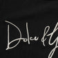 Dolce & Gabbana Black DG Embroidered Crew Neck Pullover Men Sweater