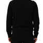 Dolce & Gabbana Black DG Embroidered Crew Neck Pullover Men Sweater
