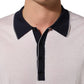 Dolce & Gabbana White Silk Collared Henley Pullover Sweater