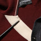 Dolce & Gabbana Burgundy Wool Knit Henley Pullover Sweater
