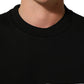 Dolce & Gabbana Black Cotton Logo Print Sweatshirt Sweater