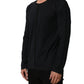 Dolce & Gabbana Dark Blue Cotton Round Neck Pullover Sweater