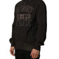 Dolce & Gabbana Brown Logo Print Full Zip Sweatshirt Sweater