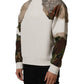 Dolce & Gabbana Multicolor Camo Patchwork Sweatshirt Sweater