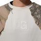 Dolce & Gabbana Multicolor Camo Patchwork Sweatshirt Sweater