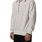 Dolce & Gabbana Black Leaf Print Silk Men Crew Neck T-shirt