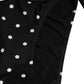 Dolce & Gabbana Black Polka Dot Swimwear Beachwear Bottom Bikini