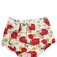 Dolce & Gabbana White Nylon Floral High Waisted Girdle Underwear
