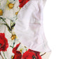 Dolce & Gabbana White Nylon Floral High Waisted Girdle Underwear