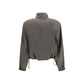 The Attico Brown Wool Oves Aries Bomber